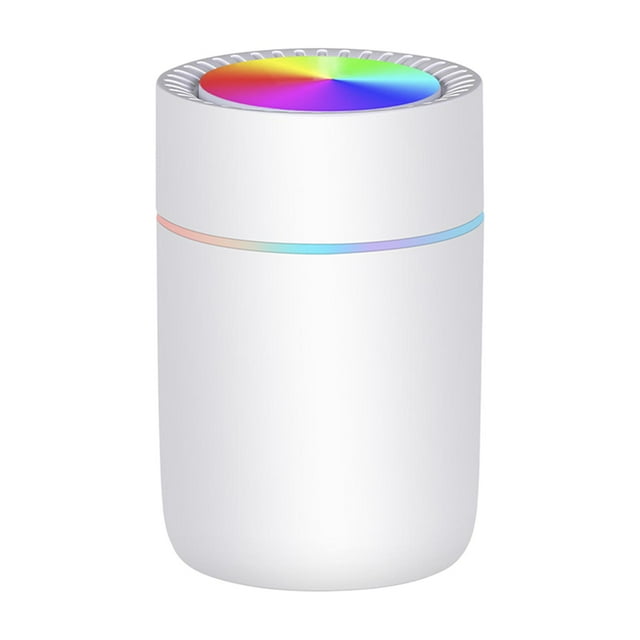 Niebla con colores luz 2 Modos de Niebla s Difusor Bajo ruido 350ml Blanco Zulema Mini humidificador de aire