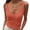 Orange, variant on Duoif Womens Tank Tops, Ribbed Square Neck Vest, Summer Knitted Sweater Top Womens Shirts Beige L