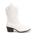 thumbnail image 6 of DREAM PAIRS Cowboy Boots for Women, Mid Calf Cowgirl Boots with Embroidery Round Toe Western Chunky Low Heel Shoes, 6 of 7