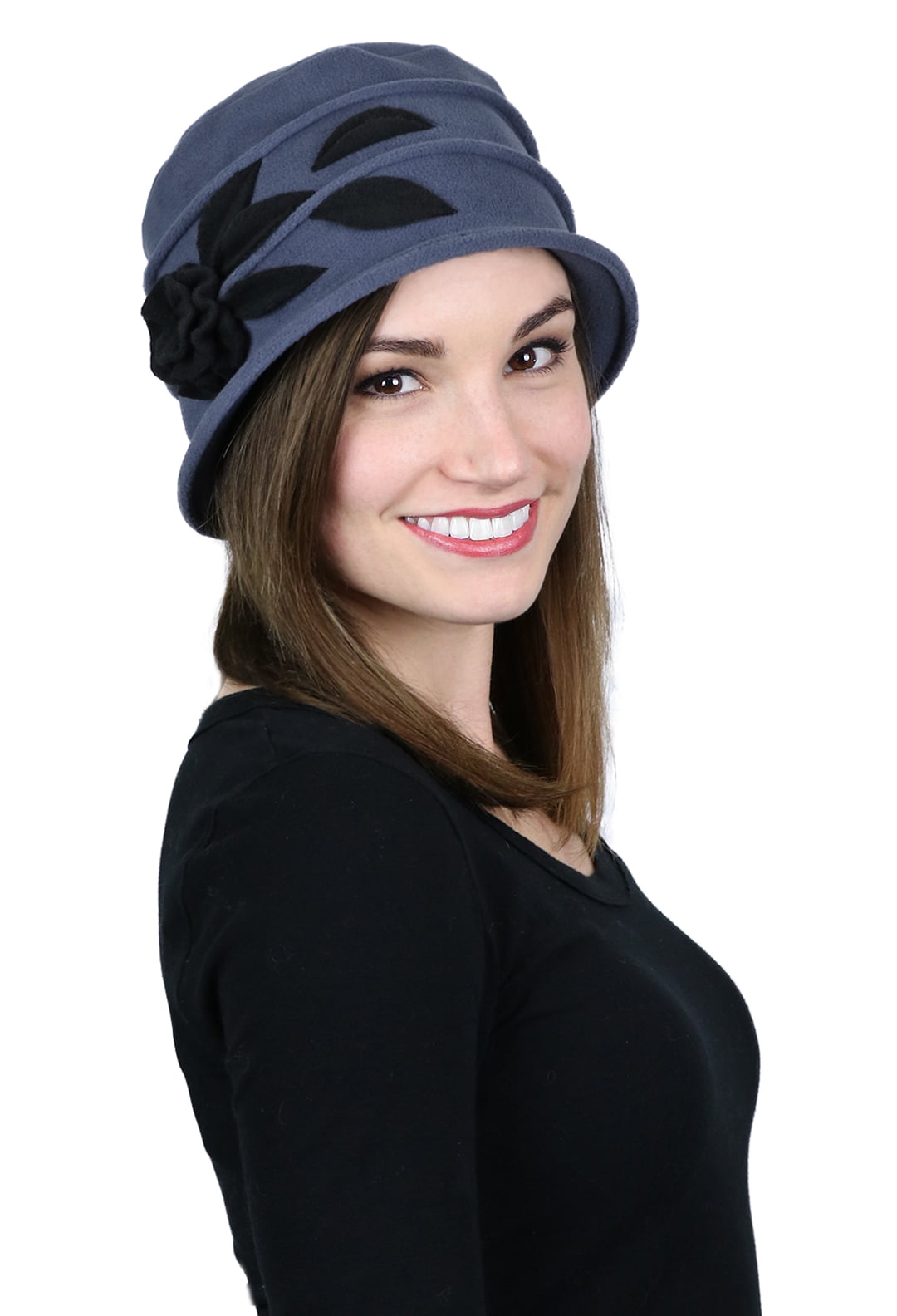 Fleece Hats for Women Cloche Cancer Headwear Chemo Ladies Winter Head