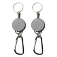 thumbnail image 3 of 1 Pair Retractable Key Chain Key Reel Retracting Reel Pull Key  Wire Outdoor Camping Hiking, 3 of 9