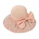 thumbnail image 2 of Sombrero de sol para mujer, ala ancha, flexible, para playa, con lazo, para verano Rosa, 2 of 9