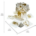 thumbnail image 3 of Gift Cards Happy Wedding Three Bronzing Greeting Card Wedding Blessing Invitation Letter Purpose Tabletop Ornament Easter Greeting Card Love Greeting Card Holiday Cards Easter Cards Spring Greeting C, 3 of 5