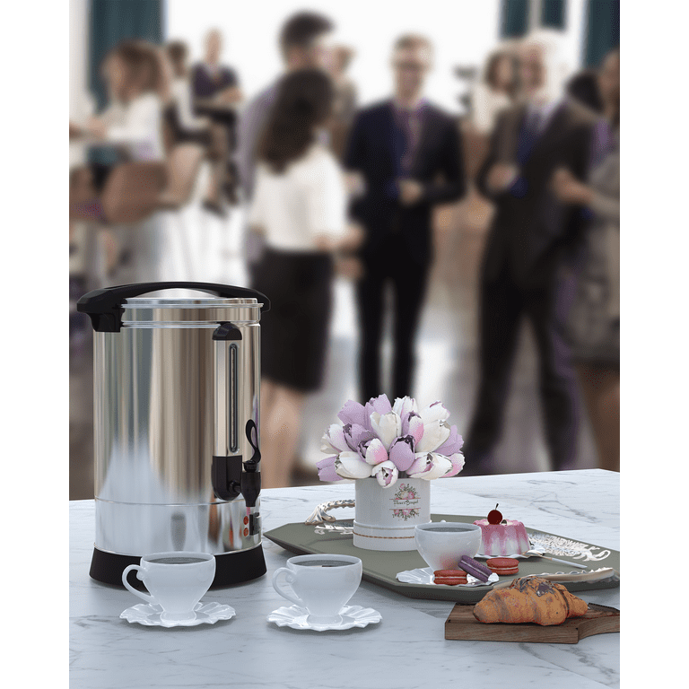 100 Cup Commercial Stainless Steel Large Coffee Dispenser For Quick Brewing