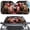 Bear, variant on chaqlin Giraffe Family Driving Windshield Sun Shade,Foldable UV Blocking Car Sun Visor for Most Compact Mid-Size Sedans SUVs,57.1" × 27.4"