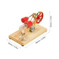 thumbnail image 3 of Hot Air Stirling Engine Motor Model Colorful Electricity Power Generator Science Kit for, 3 of 7