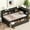 Espresso, variant on Twin Size Daybed with Drawers and Charging Station, Solid Wood Corner Bed Frame with L-Shaped Bookcase Headboard, Twin Platform Bed Frame for Living Room, Espresso