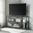 thumbnail image 4 of Evelyn&Zoe Clark Hexagonal TV Stand for TV's up to 55", Blackened Bronze, 4 of 12