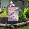 thumbnail image 2 of Garden Flag 12"x18" Unicorns and Rainbow Double-Sided Yard Flags for Outside Outdoor All Seasonal Decoration, 2 of 6