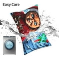 thumbnail image 6 of Lsque Chucky Pattern Bedding Waterproof Pillow Protector Zippered Queen – Bed Bug Proof Pillow Encasement-20"x30", 6 of 6