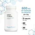 thumbnail image 3 of SuperSmart Sodium R-Lipoate 600mg per Day (High Potency) - Enhanced R-Alpha Lipoic Acid - Antioxidant Supplement | Non-GMO & Gluten Free - 60 Tablets, 3 of 9