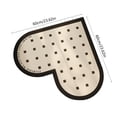 thumbnail image 3 of Clearance! Boovnll Bathroom Rugs, 24x24" Heart Shape Absorbent Soft Memory Foam Diatomite Bath Mat, Non-Slip Quickly Dry Comfortable Thicken for Bathroom, Kitchen, Floor, Pool, Bath Mats for Bathroom, 3 of 6