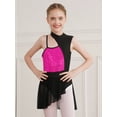 thumbnail image 3 of MSemis Kids Girls Sequins Contemporary Latin Jazz Dance Costume Lyrical Dance Dress Hot Pink 10, 3 of 6
