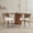 2-piece Dark Walnut, variant on Jopath 4-Piece Wicker Dining Chairs, Farmhouse Soft Cushioned Cane Back Kitchen Chair, Wing-Back Dining Chair with Metal Legs for Home and Kitchen (Brown)