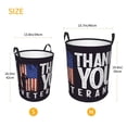 thumbnail image 3 of Fotbe Veterans Day2 Cesto de Ropa con Asas, Cesto Impermeable de Gran Capacidad, Bolsa de Lavado para Dormitorio, Cesto de Ropa con Ruedas y Asas-Medium, 3 of 6