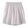 thumbnail image 4 of Kelon Women's Casual Pants, Women Casual Summer Shorts Elastic High Waisted Short Pants with Pockets Casual Loose Pant Summer Outfits, M, 4 of 4