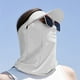 thumbnail image 4 of Máscara de protección solar de seda de hielo de verano, sombrero para el sol de cara completa para exteriores, toalla facial ligera y transpirable con orificio para gafas, 4 of 5