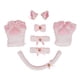 thumbnail image 5 of Disfraz de gato de peluche, accesorios para de , guantes, sombreros, pajarita para , vestido de actuación, carnaval, , Blanco Yinane disfraz de gato, 5 of 8