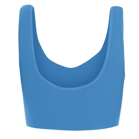 

Knosfe Women s Lightly Support Bras Sports Yoga Workout Wireless Bra Comfort Bralette for Women 3 Pack M