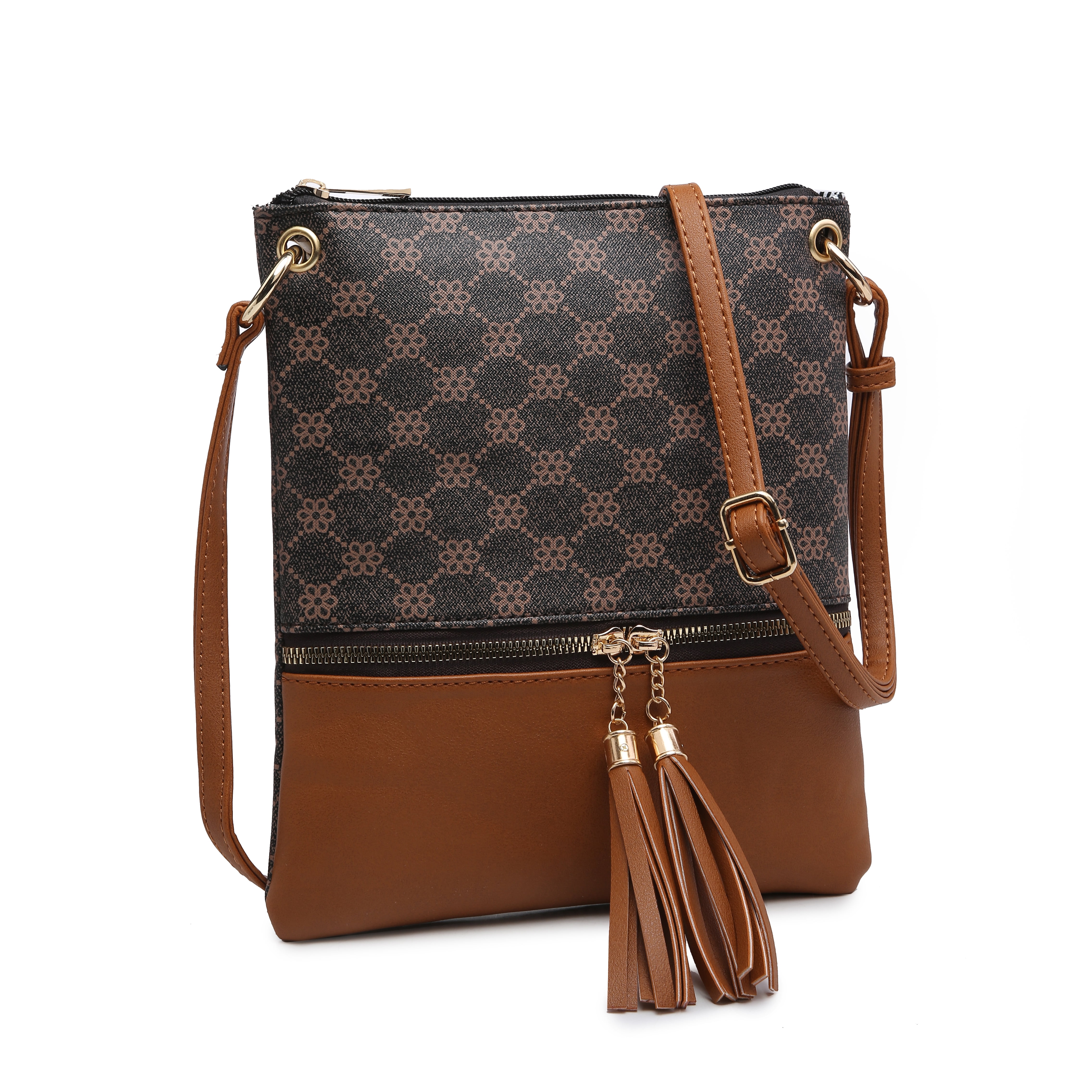 two tone shoulder bag