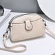 thumbnail image 4 of Bolso de mujer de PU de moda, bolso pequeño práctico de múltiples compartimentos informal, paquete cruzado de hombro Blanco, 4 of 5