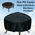 Fire Pit Cover 30 Inch, Round Fire Bowl Cover Heavy Duty Waterproof