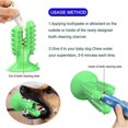 thumbnail image 3 of Juguetes para masticar con cepillo de dientes para perros, juguete para cepillar el cuidado bucal para cachorros, perro resistente a mordedura de goma natural Afortunado Sencillez, 3 of 3