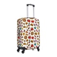 thumbnail image 3 of Uemuo Hot Dog Pizza Printed Washable Luggage Cover - Fashion Suitcase Protector Fits 18-32 Inch Luggage -X-Large, 3 of 9
