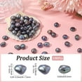 thumbnail image 2 of 1 Box 100PCS Dark Blue Baroque Natural Freshwater Genuine Cultured Oval Pearl Beads with Holes Irregular Shaped Loose Pearls Bead Bulk for Jewelry Making Bracelets Necklace Diy Craft Supply, 2 of 8