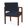 thumbnail image 3 of Pemberly Row Fauteuil d'Invité pour Réception et Salle d'Attente / Bois de Noyer / Bleu / Bleu, 3 of 5