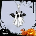 thumbnail image 6 of Taotanxi Ghost Necklace Bat Necklace Witches Knot Necklac Sterling Silver Halloween Birthday Christmas Jewelry for Women, 6 of 7