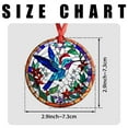 thumbnail image 7 of Hummingbird Ornaments Ceramic For Christmas, Stained Glass Ornaments Ceramic Christmas 2025, 7 of 7