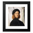 thumbnail image 2 of Lorenzo Lotto 12x14 Black Modern Framed Museum Art Print Titled - Portrait of a Young Man with a Lamp (1506), 2 of 5