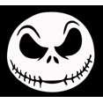 thumbnail image 1 of Art Stickers & Decals Nightmare Before Xmas Jack Scary Face Vinyl Decal Sticker, 1 of 3