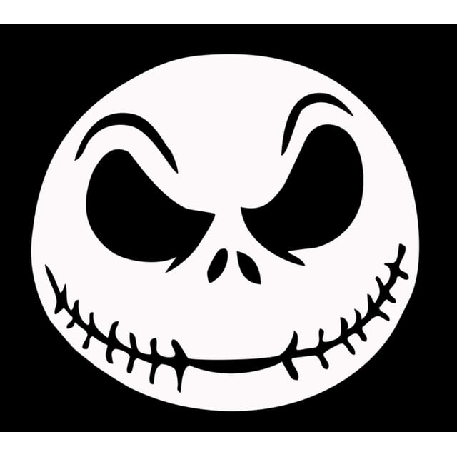 Art Stickers & Decals Nightmare Before Xmas Jack Scary Face Vinyl Decal Sticker