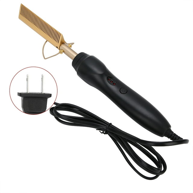 Hair Curler Comb,Multi Functional Electric Heating Hair Curling Comb Hair Straightening Comb Custom Engineered