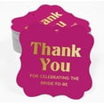 thumbnail image 2 of Inkdotpot Thank You For Celebrating The Bride To Be Bridal Shower Bottle Tag Real Gold Foil Favor Bracket Shape Hang Tags Pack Of 100, 2 of 7