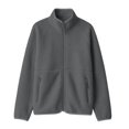 thumbnail image 4 of Women's Lightweight Full Zip Long Sleeve Jacket, Stand Collar Fleece Jacket with Pockets, Women's ,Size S-2XL, 4 of 4