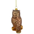 thumbnail image 5 of Northlight 5" Glittery Glass Perched Owl on a Branch Christmas Ornament - Gold/Silver, 5 of 5