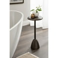 thumbnail image 2 of Kate and Laurel Morizet Modern Round Drink Table, 10 x 10 x 22, Bronze, Transitional Metal Martini Table with Pedestal Design for Use as Small Indoor Plant Stand or Living Room Accent, 2 of 9