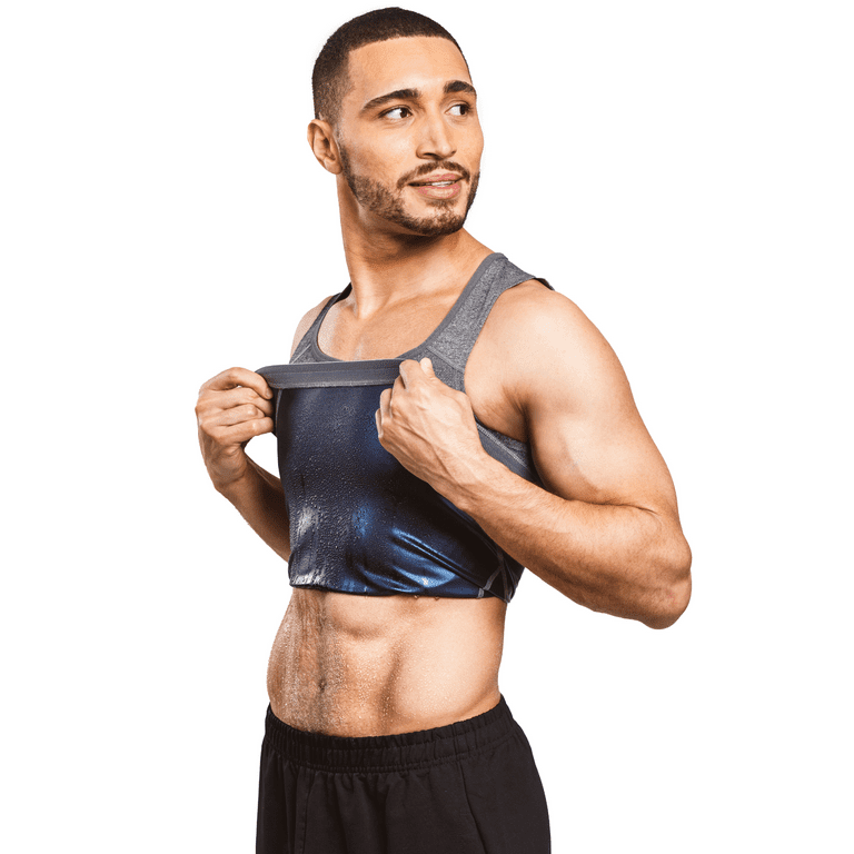 VDNSI Sweat Shaper Vest for Men, Polymer Shapewear, Workout Tank