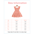 thumbnail image 2 of 4T Baby Girls Dress 5T Girls Sleeveless Dress Toddler Girls Summer Dress Ruffle Solid Color Dress Pink, 2 of 8