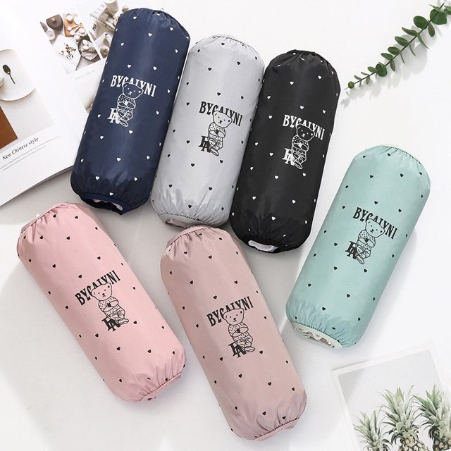 Manga impermeable para mujer, manga larga de dibujos animados a la moda, manga antimanchas de aceite para el hogar, manga de tubo para adultos y estudiantes