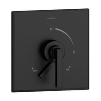 Duro Shower Shower Valve Trim in Matte Black (Valve Not Included)