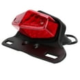 thumbnail image 2 of Universal Brake Light,Universal Motorcycle Aluminum LED License Plate Light Brake Light Reliable and Durable, 2 of 5