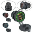 thumbnail image 5 of Qc3.0 Quick Charger 3Usb Port Socket Power Outlet Led For 12-24V Car Boat Marine, 5 of 5