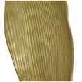 thumbnail image 4 of 11" x 36" Gold Aluminum Textured Leaf Abstract Sculpture with Black Marble Base, by DecMode, 4 of 7