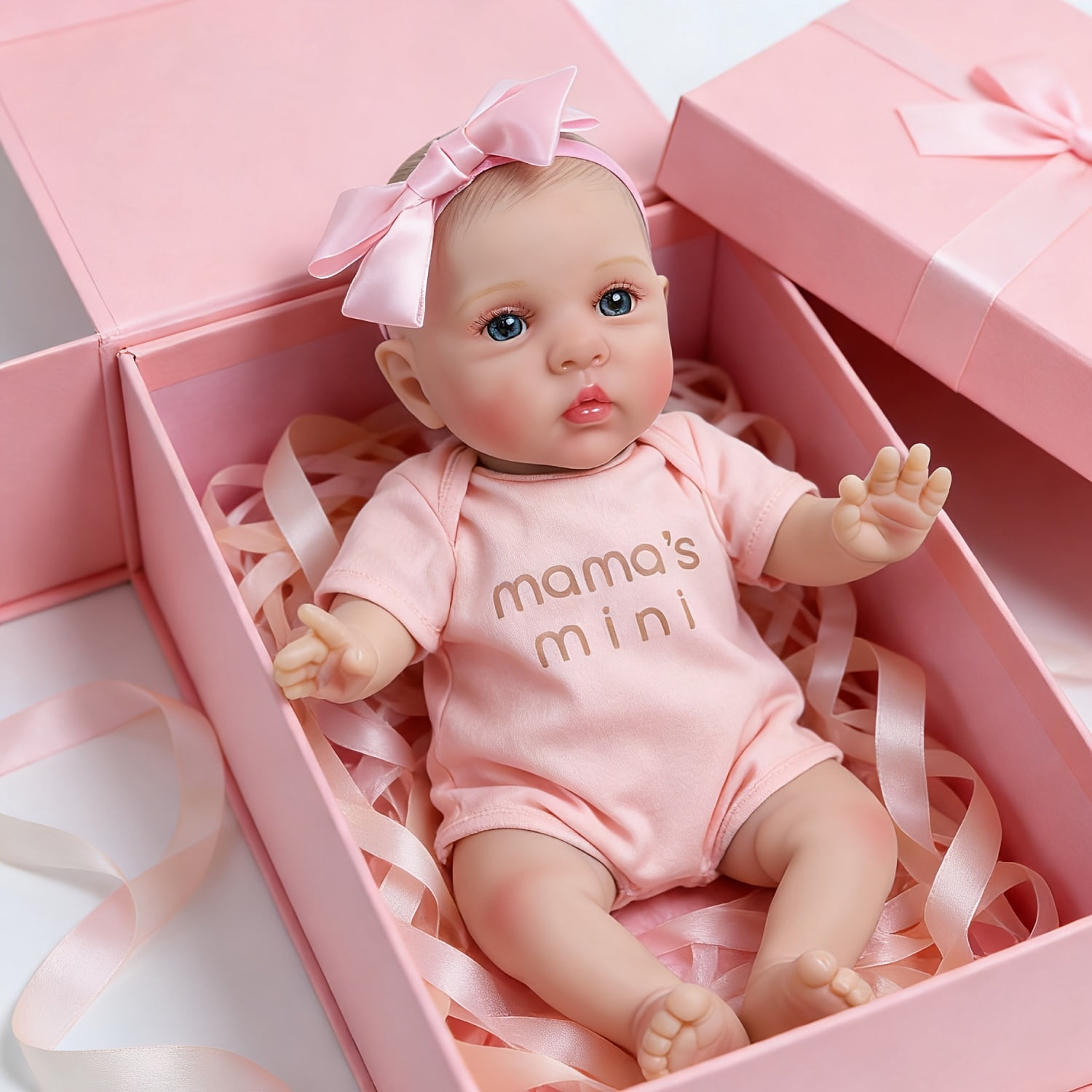 16 Inch Reborn Baby Doll, Realistic Newborn Doll With Clothes Set, Lifelike Soft Baby Doll Toy Easy To Hold, Perfect For Role Play Toddler Gift