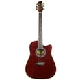 thumbnail image 3 of Kona Guitars K1ETRD Acoustic-Electric Dreadnought Cutaway Spruce Top Guitar with High Gloss Transparent Red Finish, 3 of 10