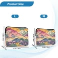 thumbnail image 4 of FORMRS 13"-13.3" Laptop Sleeve Protective Case Soft Carrying Quilted Computer Bag Cover, Green Floral Wave, 4 of 7